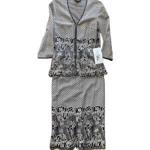 Bob Mackie Boutique Womens Medium NEW VINTAGE Skirt Blouse Formal Party Wedding